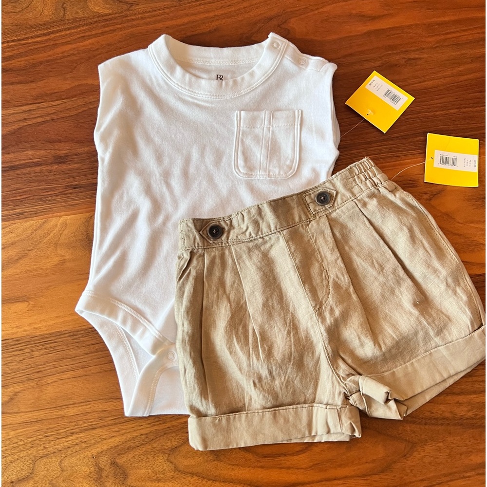 BR Baby - Linen Shorts & Cotton Shirt
